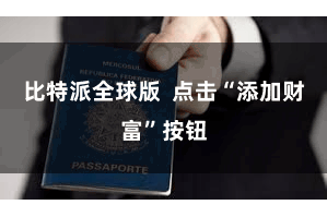 比特派全球版  点击“添加财富”按钮