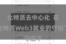 比特派去中心化  在比特派Web3就业的守旧下