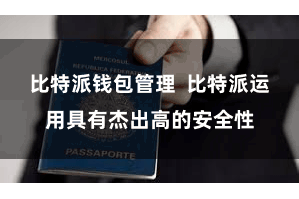 比特派钱包管理  比特派运用具有杰出高的安全性